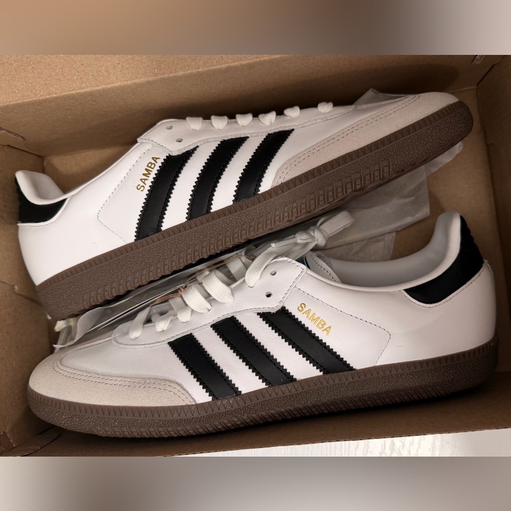 Adidas Samba OG White and Black Shoes
